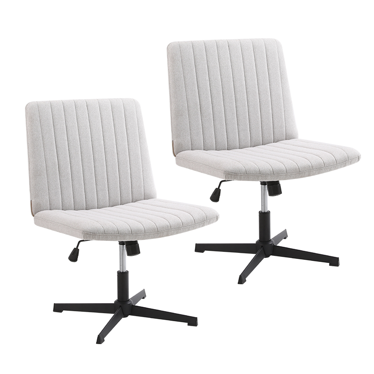Cross chair with wheels